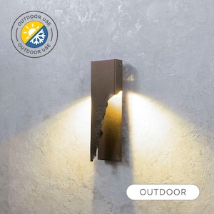 OUTDOOR Ridgy XL Wall Sconce, Outdoor wall lights, Handmade outdoor sconce, Modern LED outdoor wall light, Outdoor light fixture