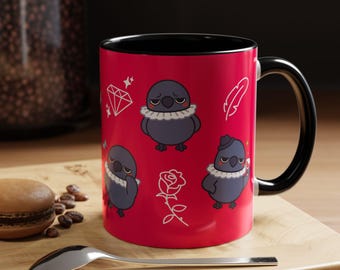 Grumpy Crow Mug: Love and Deepspace Otome Coffee Mug