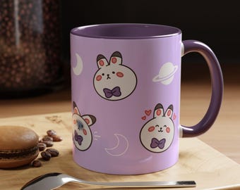 Bunbun Love and Deepspace Xavier Mug (11oz and 15oz) Perfect for Tea Lovers, Birthday, Home Office, Personalized Drinkware, Cute Mug