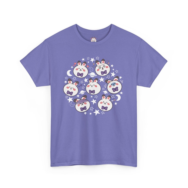 Love and Deepspace Xavier Bunbun Graphic Tee: Soft Cotton Otome Shirt Violet