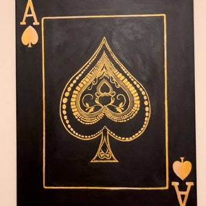 Ace of spades Canvas