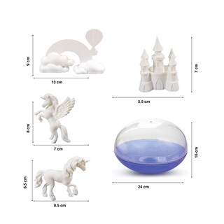 Set Terrario Unicorno Luminoso Fai Da Te Per Bambine - Con Luce Notturna 13 Colori, Sabbia Magica E Miniature