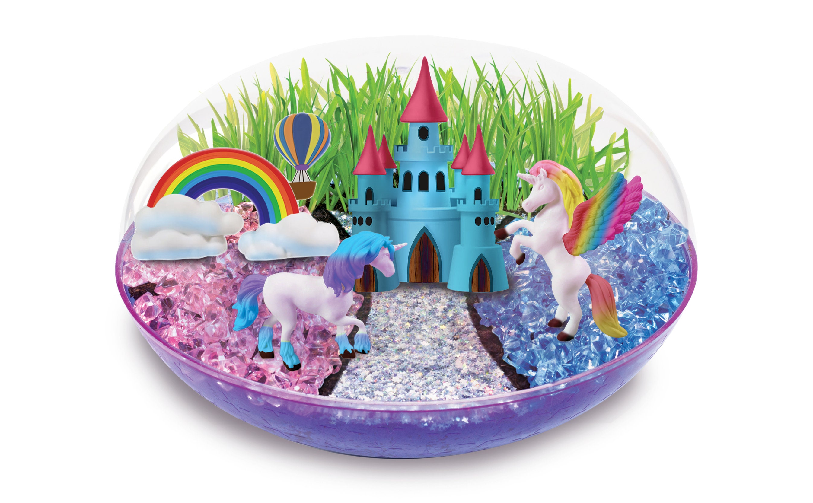 Set Terrario Unicorno Con Luce Notturna LED 13 Colori, Sabbia Magica E Miniature, Regalo Fai-da-te Per Bambine 4-12 Anni - 3
