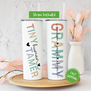 Personalized Grammy Tumbler Custom Grammy Tumbler Gift for Grammy Tumbler with Straw, Mother’s Day Gift for Grammy from Grandkids Grammy Cup