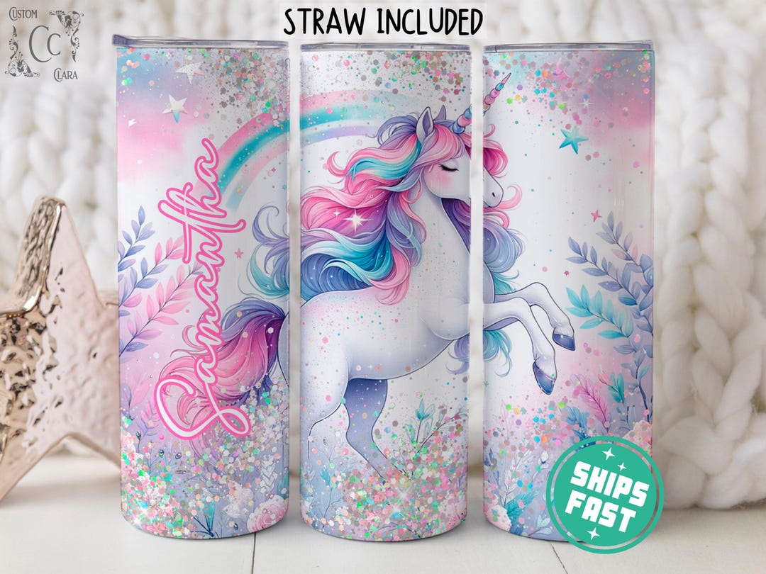 Personalized Unicorn Tumbler, Unicorn Gifts, Custom Unicorn Travel Cup ...