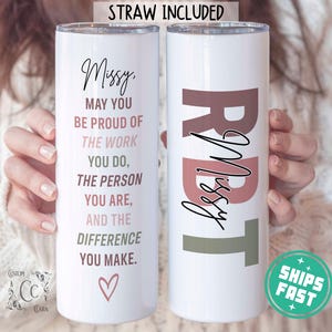 Personalized Registered Behavior Technician Tumbler, RBT Gifts, Registered Behavior Tech Appreciation Gifts, Behavior Tech RBT Travel Cup