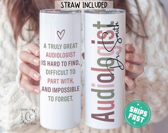 Personalized Audiologist Tumbler, Audiologist Gifts, Audiology Graduation Travel Cup, Hearing Doctor Gift, Doctor of Audiology Au.D. Gifts