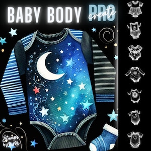 Baby Body Procreate Stamps, Clothes Stamps for Procreate, Fashion Procreate Stamp, Procreate Stamps, Procreate Doll Cloth Stamps