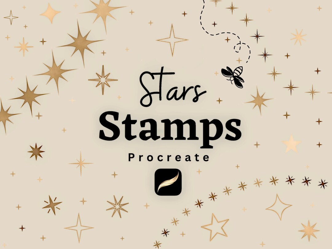 Procreate Star Brushes | Hand-drawn Celestial Stamps (digital Download ...