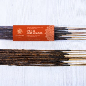 Special Sandalwood Incense Sticks - Good Incense Natural Indian Incense Sweet Honey Sandal Premium Quality Incense for Yoga Meditation 15g