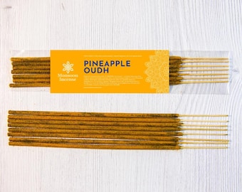 Pineapple Oudh Incense Sticks at Wholesale Bulk Price, Unique blend, Hand-rolled Natural Masala agarbatti for Home Purification Yoga SPA