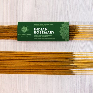 Indian Rosemary Incense Sticks - Good Incense Natural Indian Incense Sticks Agarbatti for Relaxation Yoga Aromatherapy Meditation  15g