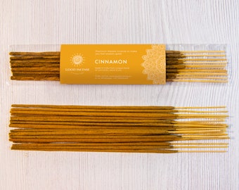Cinnamon Incense Sticks | Natural Indian Cassia Agarbatti by Good Incense | Perfect for Relaxation, Yoga, Aromatherapy, and Meditation - 15g