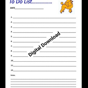 SGRHO Poodle Things to Do List