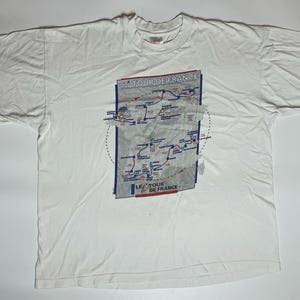 Origineel vintage Hanes-T-shirt Tour de France 1995 *XL*