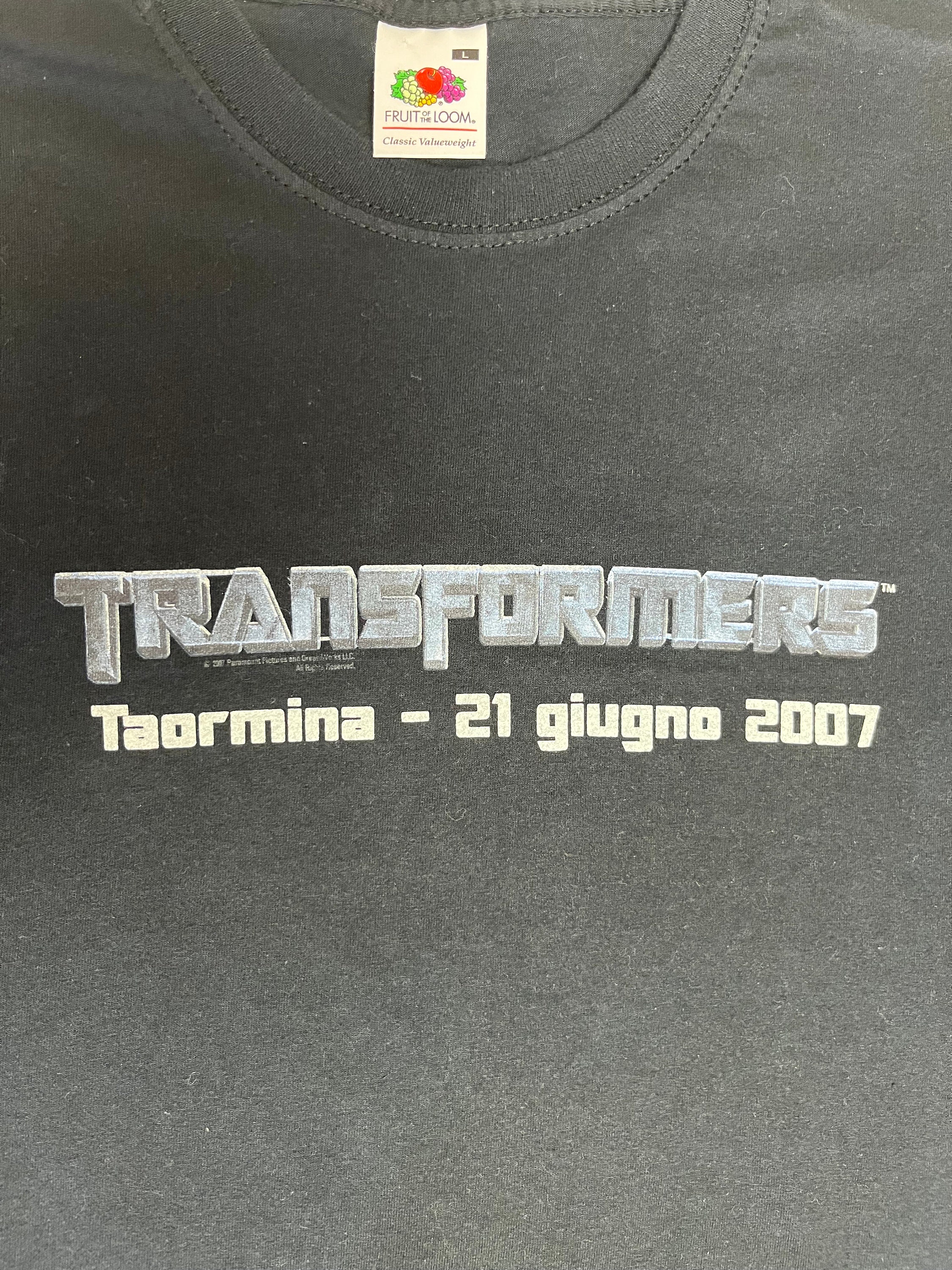 Original Retro 2007 Transformers Movie Black T-shirt *large* - Etsy