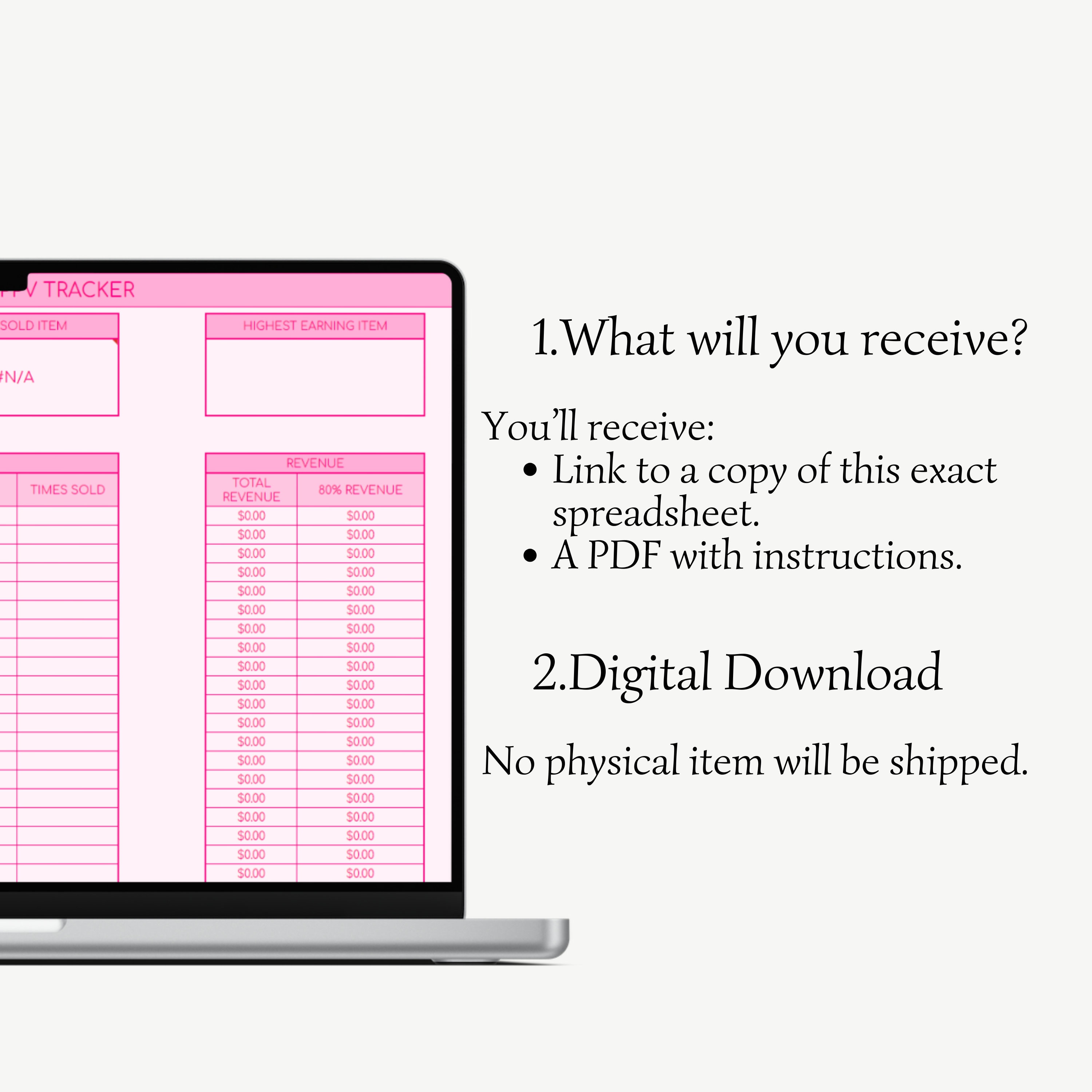 Onlyfans PPV Money Tracker Onlyfans PPV Spreadsheet Onlyfans - Etsy