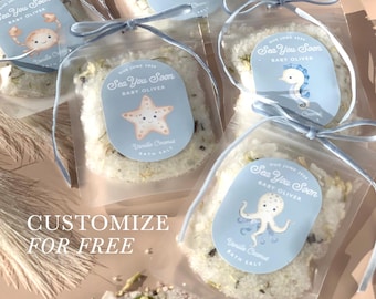 Under The Sea Baby Shower Gift Bath Salt Beach Theme Fish Baby Shower Favor Boy Ocean Creature Baby Shower Octopus Favor Blue Sea Theme Idea