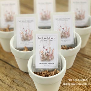 Let Love Grow Seed Packet Favor for Guest Wedding Favor Wildflower Shower Favor Wildflower Favor for Bridal Shower Favor for Wedding Shower