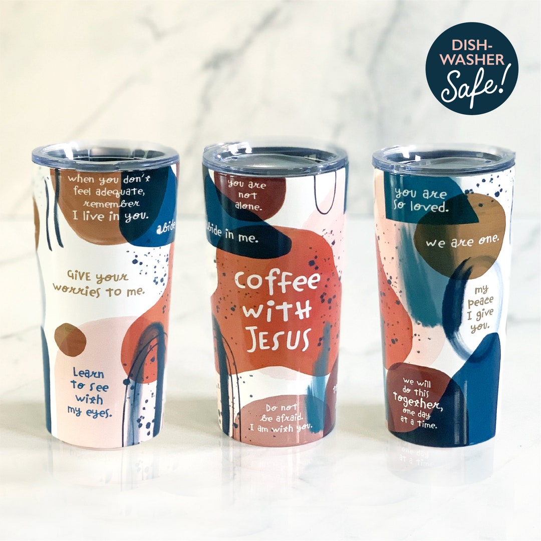 Coffee With Jesus Tumbler 20oz Coffee Tumbler Gift Etsy