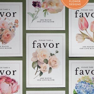 Bridal Shower Favor Sign Wedding Favor Sign Floral Bridal Shower Sign for Favors Editable Wedding Sign Template Let Love Grow Love in Bloom Take a favor sign for shower Baby shower favor sign ideas for favor sign wedding shower