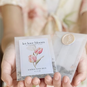 Custom Wedding Favor Seed Packet Favor for Wedding Let Love Grow Wildflower Seed 
Personalized Favor for Bridal Shower Favors Elegant Wedding Favor Ideas for Wedding Favors