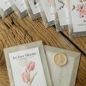 Bridal Shower Seed Favor Custom Favor Seed Packet Favor for Shower Gift Favor Elegant Wedding Favor Idea Personalized Favor for Bridal Shower Bridal Tea Favor