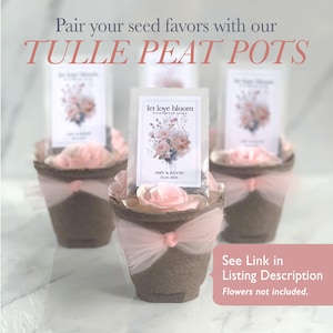 Bridal Shower Seed Favor Custom Favor Seed Packet Favor for Shower Gift Favor Elegant Wedding Favor Idea Personalized Favor for Bridal Tea