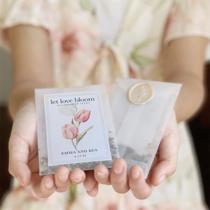 Bridal Shower Seed Favor Custom Favor Seed Packet Favor for Shower Gift Favor Elegant Wedding Favor Idea Personalized Favor for Bridal Tea Eco-friendly favor idea eco friendly bridal shower favor eco-friendly wedding favor eco-friendly seed favor eco friendly wildflower seed packet favor
