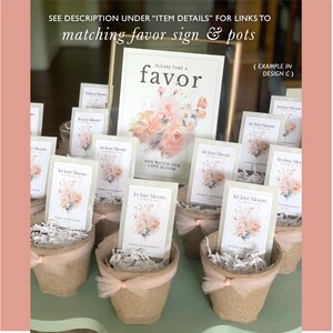 Paquete de semillas de recuerdo de boda personalizado, recuerdo para boda, semillas de flores silvestres que dejan crecer el amor, recuerdo personalizado para despedida de soltera, idea de recuerdo para recuerdo. imagen 6