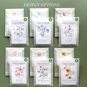 Wildflower Seed Favor Baby Shower Girl Wildflower Packet Baby Favor Idea Baby in Bloom Idea Bulk Guest Favor Garden Party Gift Eco Friendly Wildflower Seed Packet Baby Shower Favor Idea Garden Theme Girl Bloom Party Personalized Gift Eco Friendly Botanical Custom Wildflower Theme