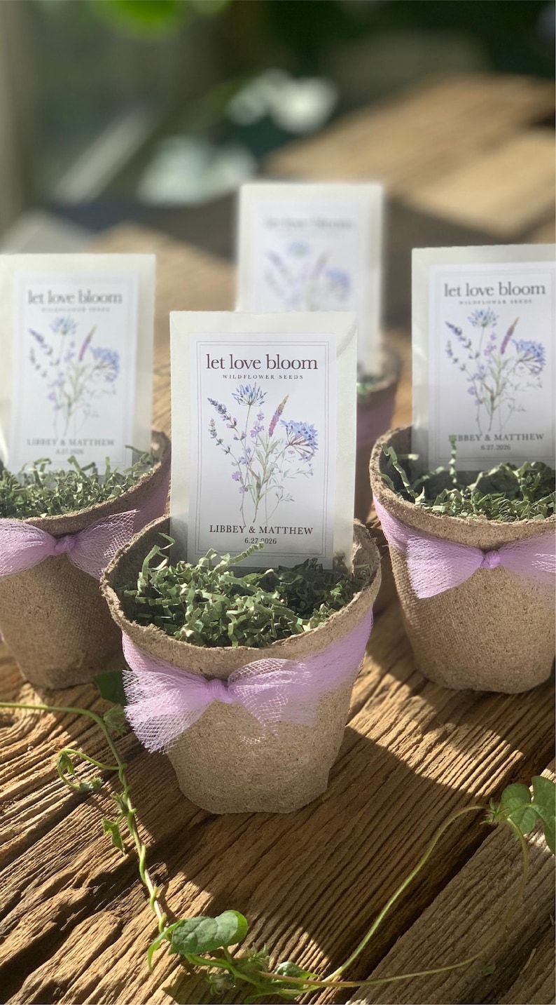 Eco Friendly Bridal Shower Favor Eco Wedding Favor Garden Party Favor