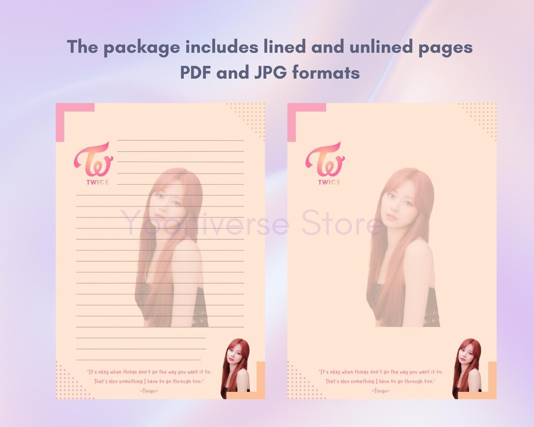 Twice All Members Printable Letter Printable Letter Paper - Etsy