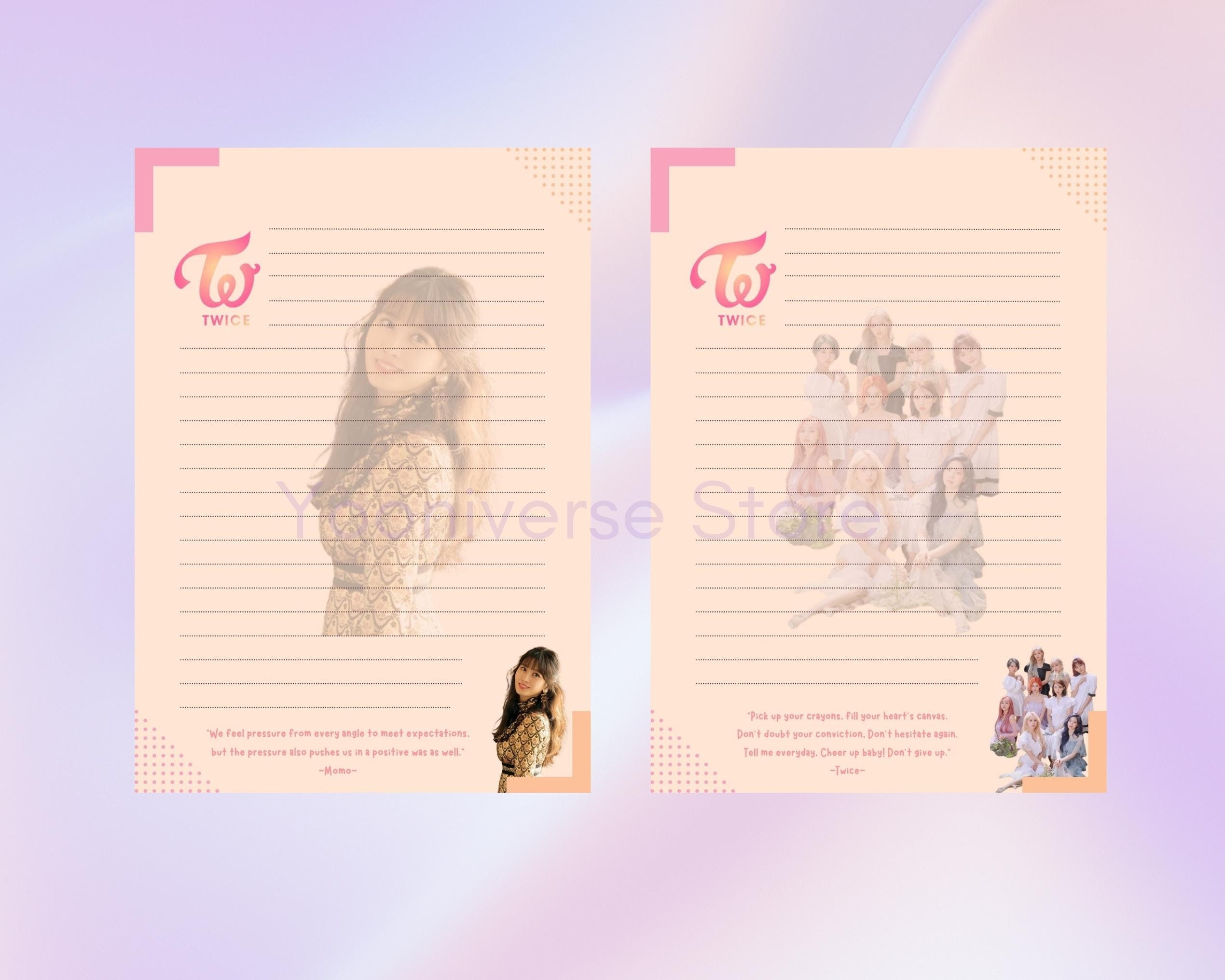 Twice All Members Printable Letter Printable Letter Paper - Etsy