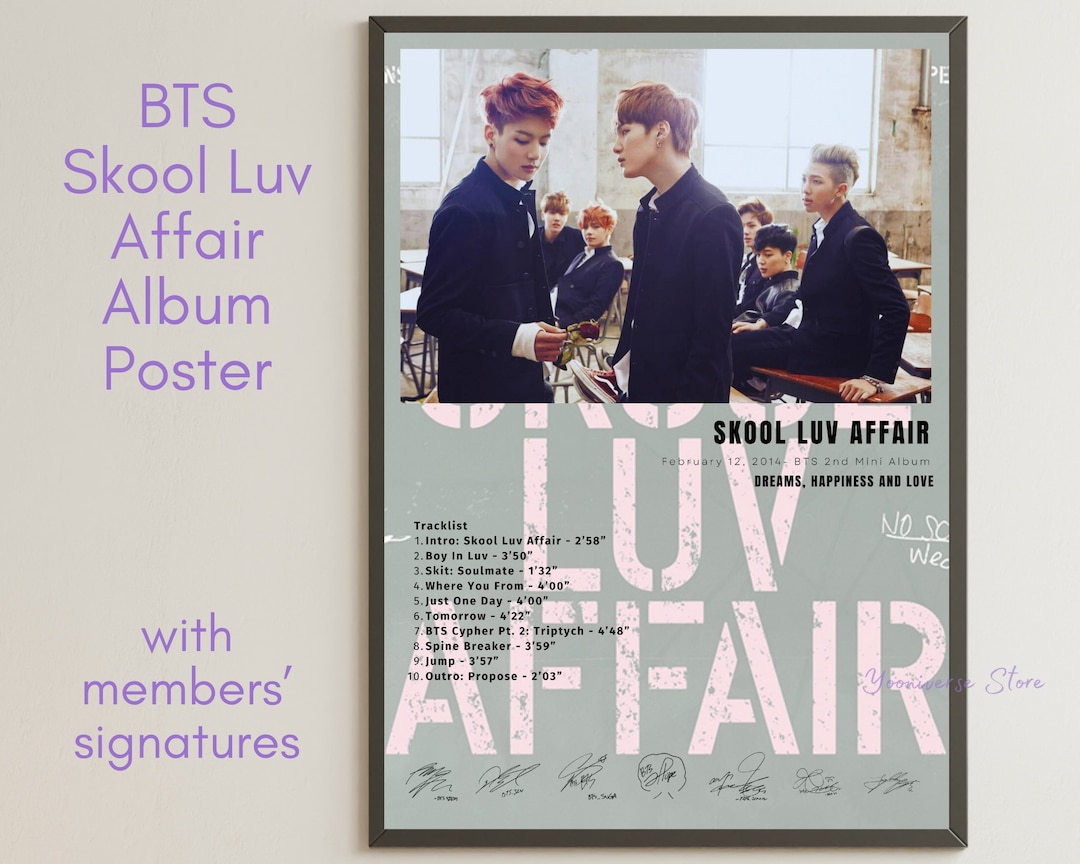 BTS Skool Luv Affair Album Art Poster Download Home Decor - Etsy