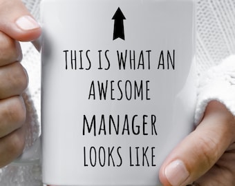 Manager Mug, Gift for Boss, Manager Coffee Cup, Boss's Day Gift, Supervisor Gift, Funny Gift for Boss, Novelty Mug for Supervisor