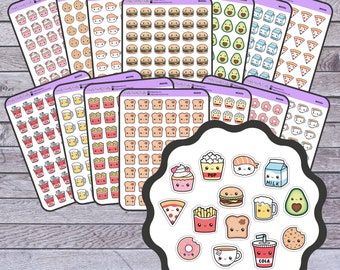 KAWAII FOOD Planner Stickers