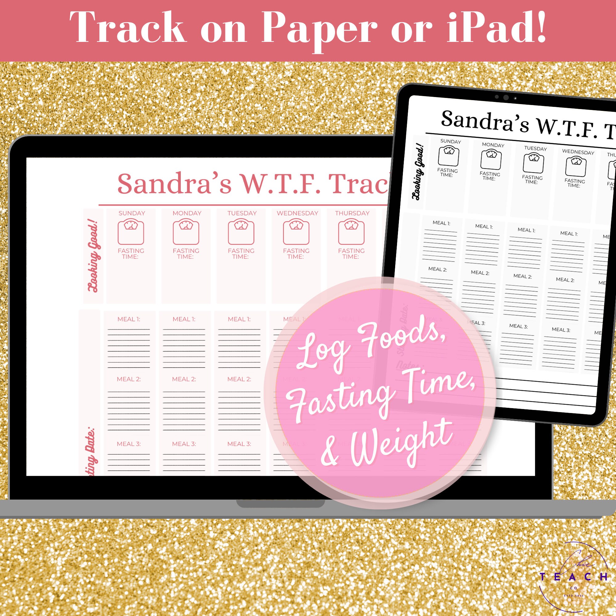 Intermittent Fasting Template Fasting Planner Lose Weight Fast ...