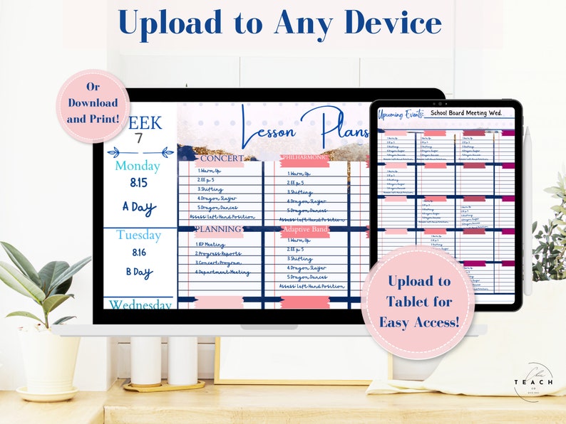 Printable Lesson Plan Book Pages for Teachers and Homeschool Weekly