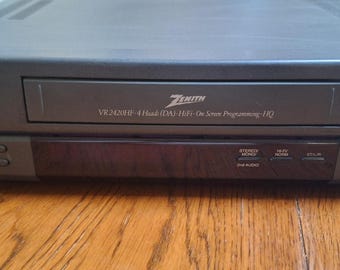 Zenith VCR VHS Player, vr2420hf, Tested And Works, no remote.