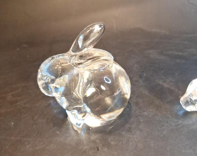 Lead Crystal Rabbit Princess House Pets. Laying Bunny Rabbit. Lead Crystal. Excellent ...