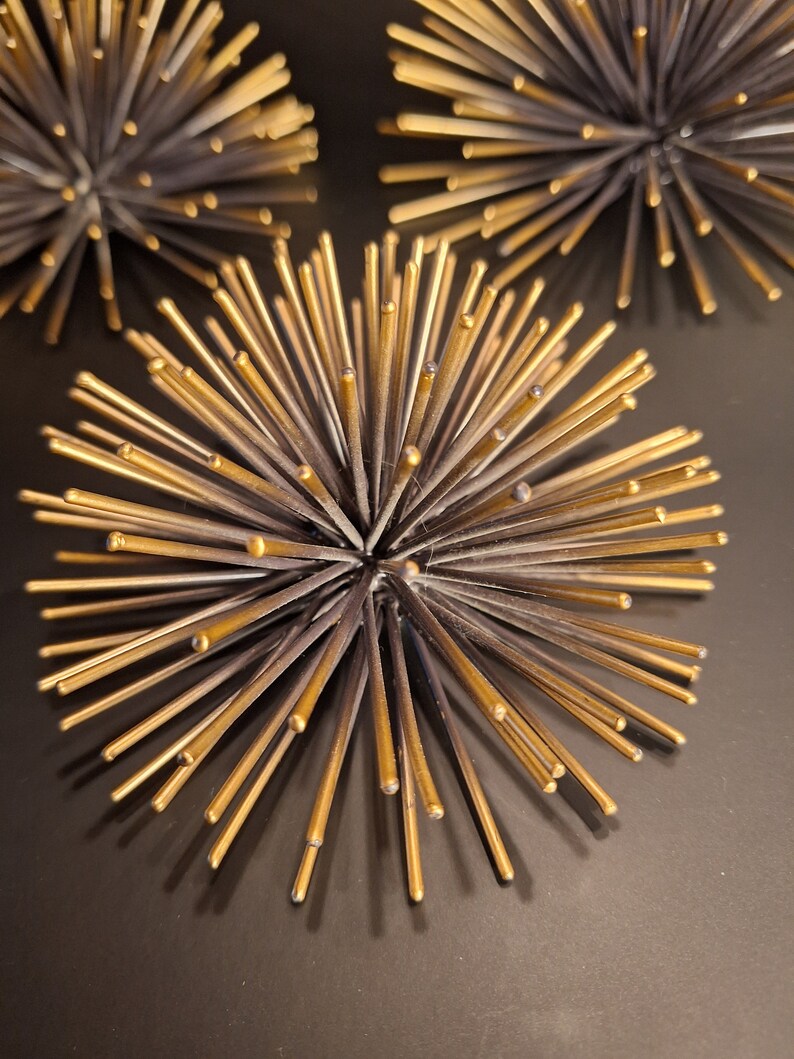 Gold Metal Sea Urchins Wall Decor, Project 62, Set of 3 Etsy