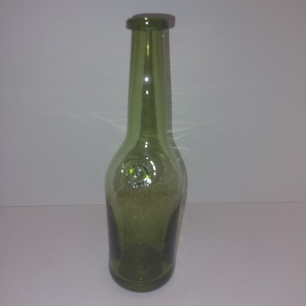 Pauillac Medoc Hand Blown Glass Wine Bottle with Pontil