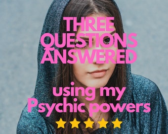 Paranormaal lezen: ontsluit de mysteries van je toekomst met drie paranormale vragen beantwoord met behulp van mijn paranormale gaven. Lezen op afstand.