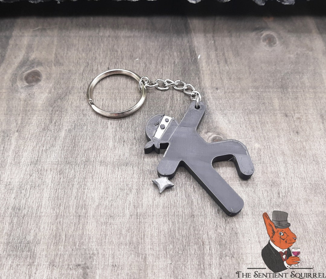 Ninja Keychain 3D Printed and Handpainted Etsy