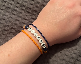 Edmonton Oilers Beaded Fan Bracelet