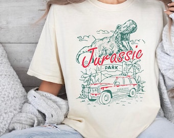 Maglietta Jurassic Park, Maglione con dinosauro T-rex, T-shirt Jurassic Park, Felpa per il viaggio a Jurassic Park, Maglietta Jurassic World