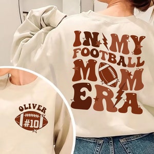 In My Football Mom Era Shirt, Custom Football Mom Shirt, Mom Era Shirt, Game Day Shirt, Mothers Day Shirt, Football Mom Gift