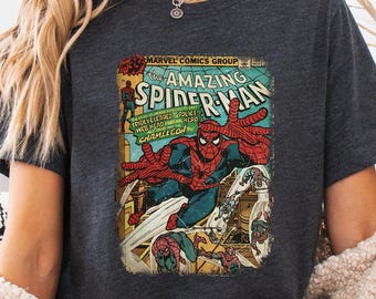 The Amazing Spider-Man T-Shirt, Spinnen Comics T-Shirt, Vintage Spinnen Pullover, Familie Spinnen Shirt