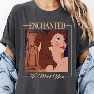 Comfort Colors® Enchanted To Meet You Shirt, Disney Belle Tee, Beauty And The Beast Shirt, WDW Family Vacation Tee, Disney Girls Trip Shirt